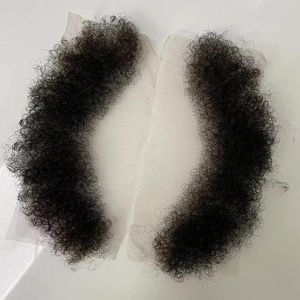 Peruki 100 Malezyjskie dziewicze ludzkie włosy 4 mm afro perwersyjne Curl Pełna koronkowa czołowa linia lotnicza dla czarnych mężczyzn Szybka ekspres