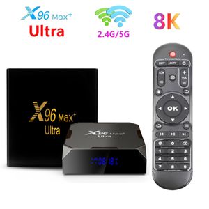 Authentic X96 Max Plus Ultra Smart TV Box Android 11 Amlogic S905X4 4GB 32GB 64GB AV1 8K Wifi BT4.1 X96Max Plus 8K Media Player 3D Set Top Box