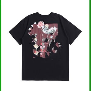 Męska marka marki luksusowe małże t-koszulki miękkie bawełniane krótkie rękawy T-shirty Summer Casual Skull Head Black and White