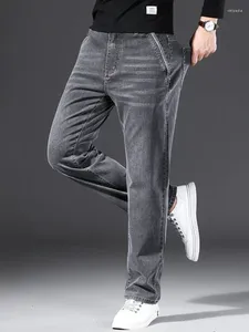 Calças de brim masculinas com bolsos calças de cowboy masculinas desgaste de trabalho para homens em linha reta clássico denim estilo coreano em y 2k vintage xs