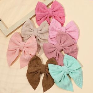 Hair Accessories Baby Girl Solid Dovetail Bows Clip For Born Alligator Clips Infant Kids Hairpins Children's