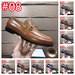 40Model Top Designer Lofers Designer Buty luksusowe buty Mens Moccasin Black Men Men Flats Oddychane swobodne mokasyny Wygodne Plus Size 38-46