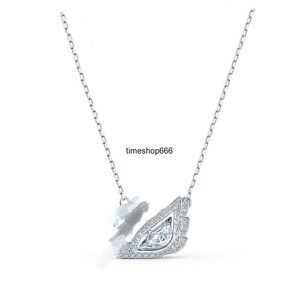 Fashion Women's 14K Gold Swan designer necklace Diamond Pendant INS Style Designer Necklace emotional Gift Jewelry for Women to Express Their Love