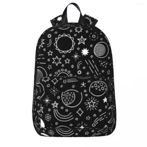 Sırt çantası güneş ayı ve yıldızlar erkek kız kitap çantası okul çantaları karikatür çocuklar sırt çantası seyahat omuz çantası büyük kapasite