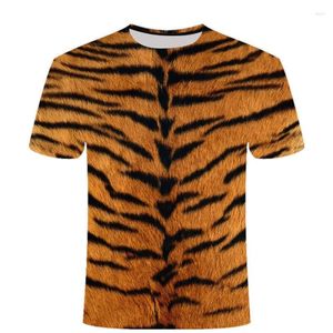 Homens camisetas Verão tigre pele leopardo t-shirts animal impressão 3d streetwear homens mulheres moda casual camisa de grandes dimensões crianças camisetas tops