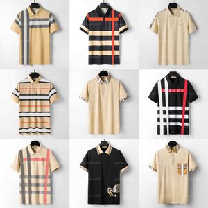 Tshirts Designer Polo Shirt Mens Polos Tshirt Fashion Plaid Polo Shirt Short Sleeve Breathable Top T-shirts High Quality Luxury Men Summer T Shirt Large T-shirt