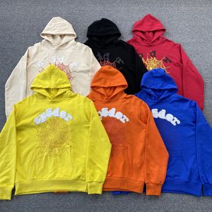 SP5der Hoodie Designer Hoodies Örümcek Kapşak Trailsuit Swearpants Set Kalınlaştırılmış Terry Bez Hip Hop Tide Athleisure Yüksek Kaliteli Köpük Baskı Sweatshirts A1