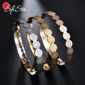 Sifisrri Vintage Christian Cross Amulet Bracelet 3 Color Stainless Steel Religious Jesus Christ Charm Bangles Blessing Jewelry287A