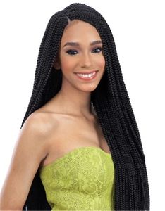 Wigs micro braid lace wigs to brazil BOLETO brazilian hair wigs braided lace front wig 22inch box braids black synthetic wigs for black