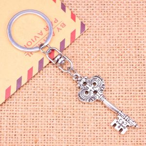 Schlüsselanhänger 20 stücke Mode Keychain 19 52 mm Vintage Skeleton Schlüssel Anhänger DIY Männer Schmuck Auto Kette Ring Halter Souvenir für Geschenk