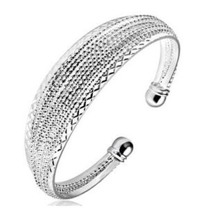 LuckyShine 6pcs Special Shine 925 Sterling Silver Open Justerbara armband Ryssland Australien USA Bangles Armelets Jewelry296Z