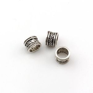 200 pz / lotto metallo sciolto perline grande foro distanziatore per gioielli che fanno risultati collana braccialetto fai da te D-693206