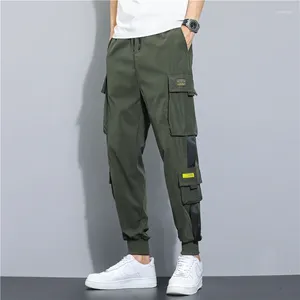 Herrbyxor män arem 2024 hip hop jogger mode casual bana byxor streetwear harajuku hipster sweatpants