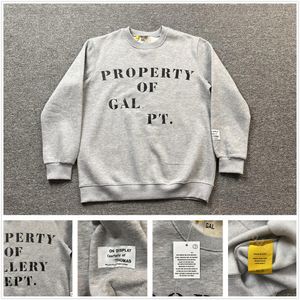 Gallary Dept Brand Sweatshirt Gallery Mens Hoodies High Street Sweatshirts Alphabet Washed Distessed Splash Ink Trend Plus Size Sweater 4528