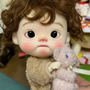 Factory sales In stock diandian 18 sd BJD Doll Big Head Resin Material nude No Makeup DIY Accessories Child 231229