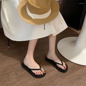 Slippers Korean Style Fashion Women Shoes Non-Slip Wear-Resistant Ins Casual Flip Flops Beach Personalized Deodorization