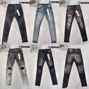 Lila Jeans Denim-Hose Herren-Jeans Designer-Jeans Herren schwarze Hose High-End-Qualität gerades Design Retro-Streetwear lässige Jogginghose Designer-Jogginghose