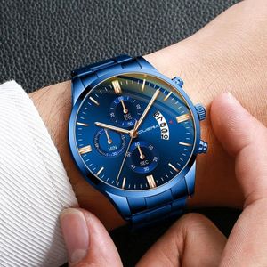 Zegarek na rękę Masowe zegarki na rękę Top kwarcowy zegarek mężczyzn zwyczajny wodoodporny męski zegar renogio masculino kropla
