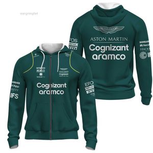 2024 trend new stylemens Hoodies Sweatshirts Comforters Sets Straight Spring Autumn 3d Printed Hooded Cardigan F1 Racing Mens Team Uniform