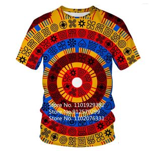 Homens camisetas Padrão de pastagem africana 3D Impresso Camisa O Pescoço Manga Curta Engraçado Streetwear Solto Masculino Tops Tees