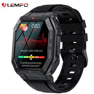 Akcesoria Lemfo Smart Watch Mężczyźni Bluetooth Zadzwoń 350MAH Sports Watches Waterproof Smartwatch 2023 dla Android iOS Telefon 1,85 cala 240*280 HD