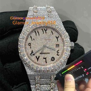 Designer Watches Hand Limited Pure Sale Inlaid Custom Moissanite Full Diamond Watch Movement Box och PaperDiamond Setting