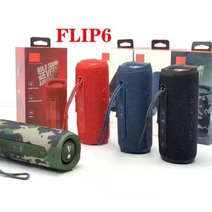 Högtalare Flip6 Portable Bluetooth -högtalare Laddar 5 IPX7 Vattentät och dammtät Mini -högtalare utomhus stereo basmusik kraftfullt ljud en