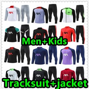 22 23 24 Tracksuit Soccer Jersey Shirt Football Jerseys Training Sacka Jacket Tuta 22 2023 2024 Chandal Futbol Survetement Foot Maillot de Men and Kids