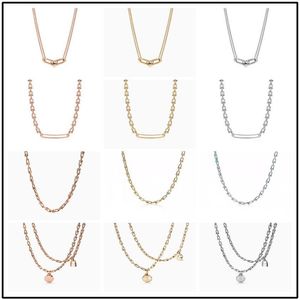 Pendant 925 silver Necklaces U shaped necklace tiff HardWear series rose the same styleany Co original packaging highquality desi337U