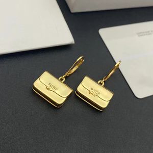 Simple 18K Gold Plated 925 Silver Luxury Brand Designers CE Letters Stud Earring Geometric Famous Women Copper Hoop Earrings Wedding Party Jewerlry Back Stamp