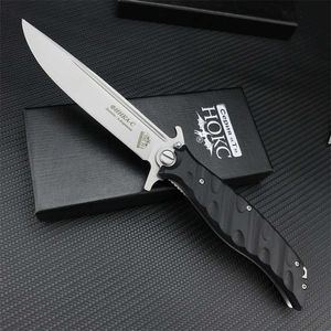 Coltello tascabile pieghevole tattico con impugnatura G10 russa Coltelli EDC da campeggio con lama in acciaio D2 per esterni