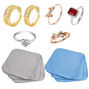 Jewelry Pouches Soft Cloth For Care And Maintenance Gems Sparkling Shining Keeper Polishing Silver Color Cleaning