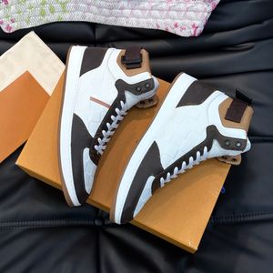 23s Designer Retro RIVOLI Mens High top Casual Shoes Colorful Leather Sneakers Women Men Sneaker Lambskin Calfskin SNEAKER BOOT trainers strap buckle 36-46Box