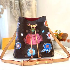 Mini Bucket Women Portple torebki Crossbody Bag worka torebki torebki na ramię projektanci Kobiet kreskówka