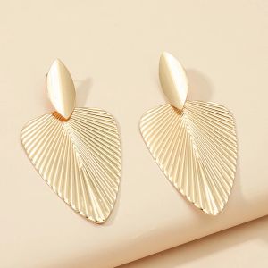 14k Yellow Gold Vintage Punk Geometric Exaggerated Simple Geometric Earrings Womens Party Jewelry Accessories 2024 002