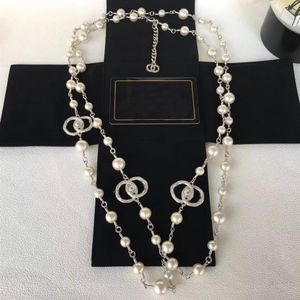 Necklace short pearl chain orbital necklaces clavicle chains pearlwith women's jewelry gift255q