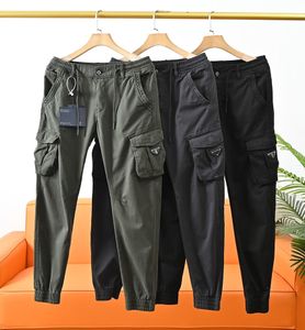 23 Winter Prad 3D cut outdoor plush and thick gum casual workwear pants Mens joggers Pant Sportwear Pant Cargo pants leggings