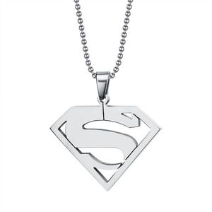 Супермен ожерелья с подвеской в виде Супермена, подвески, украшения для мужчин и женщин PN-002279o
