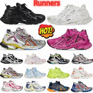 AAA Designer Track Runners 7.0 Casual Sapato Plataforma Marca Transmitir Sentido Mens Mulheres Borgonha Desconstrução Faixas Placa-Forme Sapatilhas Planas Sapatos 35-46