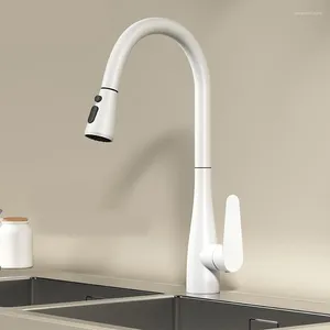 Kitchen Faucets Pullable Faucet Balcony Sink Vegetable Dishbasin Cold and Water Splash Proof Pressurization