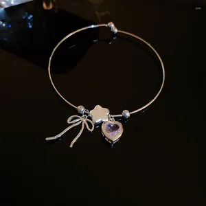 Bangle Sydkorea Bow Love Star Armband Sweet Fashion Temperament Enkla kvinnors smycken