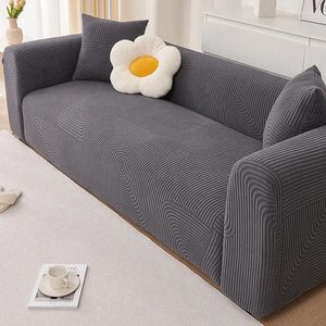 Pokrywa krzesła przytulna elastyczna elastyczna sofa elastyczna sofa w kształcie litery L 1/2/3/4 siedzenia kanapa okładka uniwersalna Futon Lazy Boy Protector