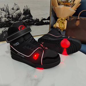 Мужская обувь дизайнер высококачественных кроссовок Top Calfskin High Top Basketball Running Sports Shoes Fashion Rubber Shouse Chaussures Homme Zapatos Para Hombres 46