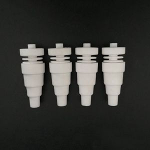 6 in 1 Ceramic Nail Tip Universal Domeless Nail 10mm 14mm 18mm Male Female Smoking Accessories Banger Nail Dab Straw For Dab Rig Bongs