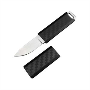 1.7in 2425 utomhus Mini Nylonvåghandtag Fixat bladkniv EDC Pocket Letter Opener med mantel