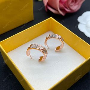 Orecchini a cerchio da uomo Designer per le donne Gioielli di lusso Diamanti Amore Orecchino F Borchie Argento 925 Piccoli cerchi Designer Accessori Wit239Y