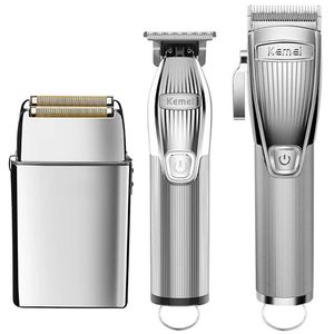 Trimmer Original Kemei Professional trådlös laddningsbar hårtrimmer för män Electric Hair Clipper frisör