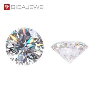 Perle di pietre preziose sciolte di Moissanite a taglio rotondo di colore bianco EF perline 3 5mm-9mm per la creazione di gioielli3061