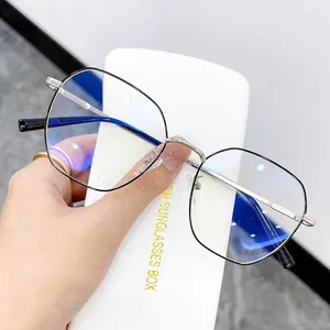 Sunglasses Frames Polygon Shape Men Women Glasses Fashion Stylish Metal Frame Woman's Eyeglasses Vintage Retro Men's