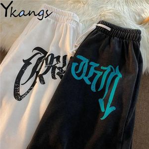 Skirts Gothic Letter Print Punk Black Biker Running Shorts with Pocket Summer Fashion Women High Waisted Basketball Y2k Ulzzang Shorts